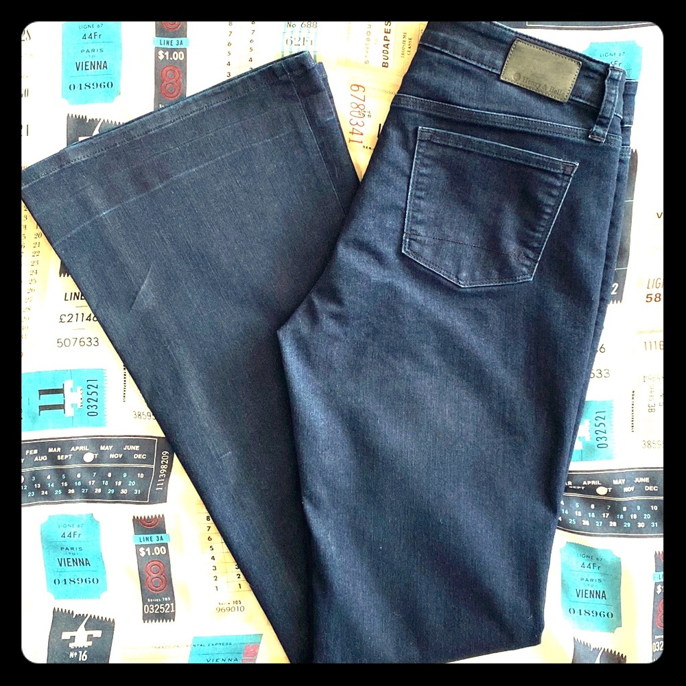 H & B soft denim flare jeans